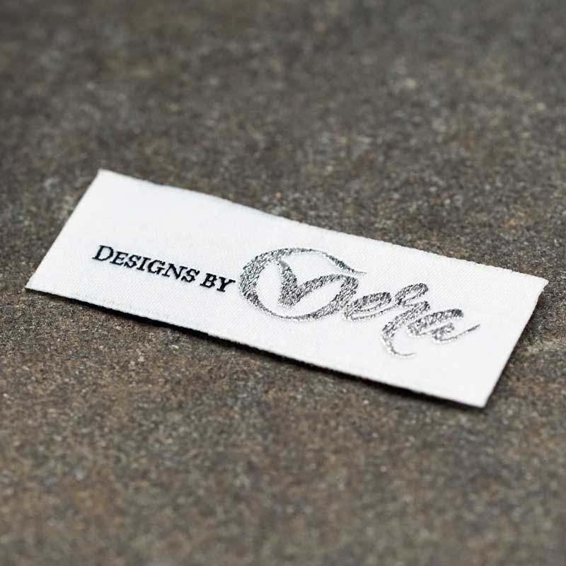 Sewing Logo Labels Personalized, Sew On, With Modern Flat Design