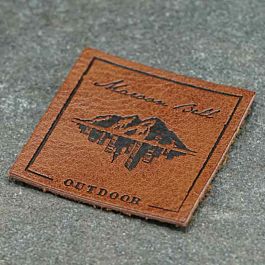 1000 Custom Leather Patch, Leather Tags for Clothing, Leather