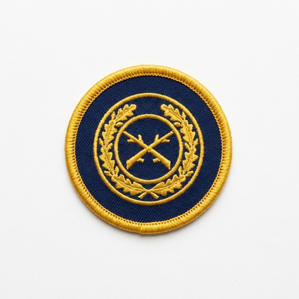 Military disc patch