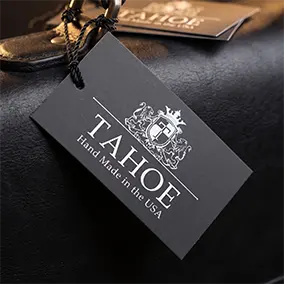 Basic custom hang tags with string and safety pins